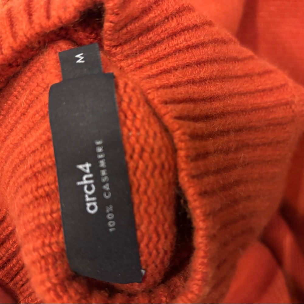 Arch4 100% Cashmere Sweatshirt - Red / Burnt Orange - Picture 3 of 6